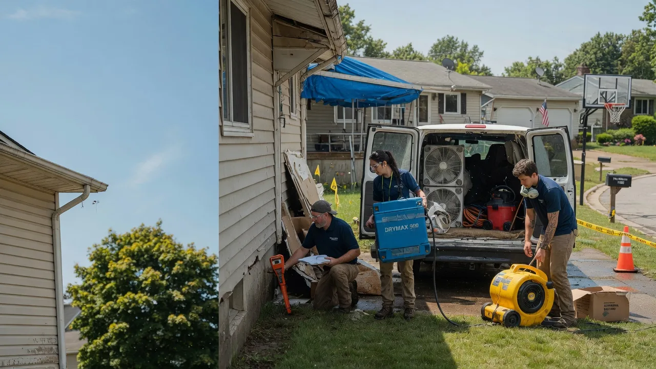 Ceiling Leak Cleanup in Athens, PA near me